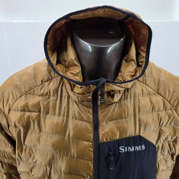 Simms ExStream Jacket, Fishing Hunting  Men’s XL Gold Puffer Coat, Primaloft - Picture 6 of 16